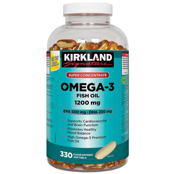 Kirkland Signature Super Concentrate Omega-3 Fish Oil, 330 Softgels