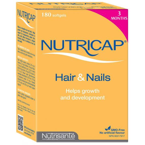 Nutrisanté Nutricap Hair & Nails, 180 softgels