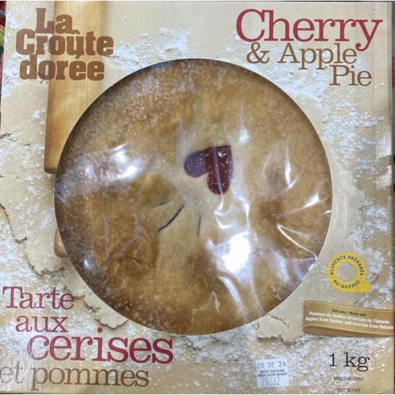 La Croute dorée, Tarte aux cerises et pommes, 1 kg