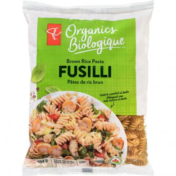 PC biologique Pâtes de riz brun, fusilli 454 gr