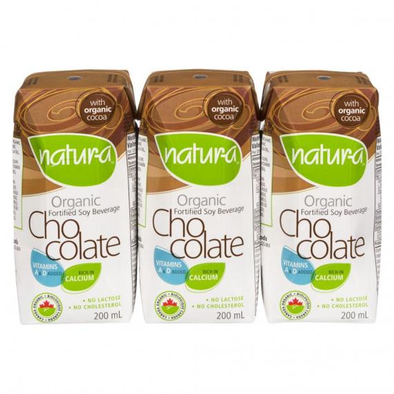NATURA Organic Soy Chocolate Beverage - 3x200mL