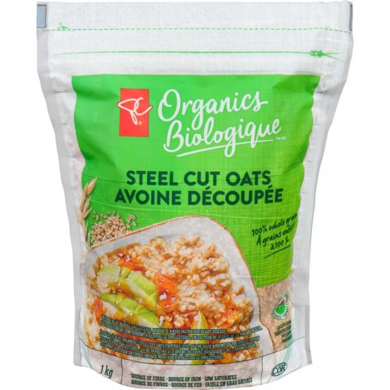 PC ORGANICS Steel Cut Oats, 1 kg