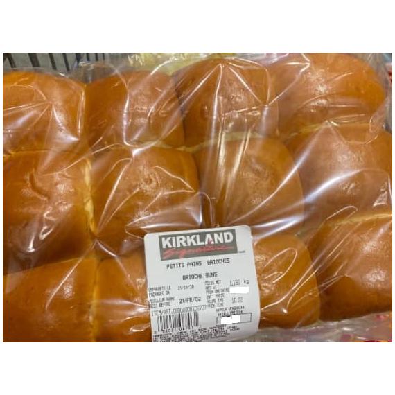 Kirkland Signature, Small Brioche Bun breads 1.150 kg