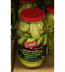 Straub's Cornichons A Laneth Kasher Plus D'Ail - 2L