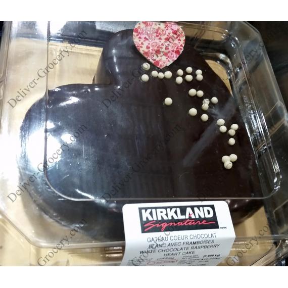 Kirkland Signature White Chocolate Raspberry Heart Cake 0.900 kg