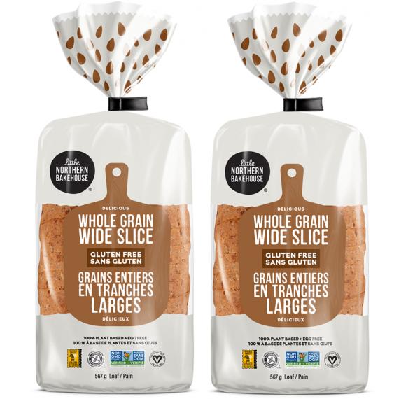 Little Northern Bakehouse, Delicious Bread Whole Grain Wide Slice Gluten Free, 2x567 g