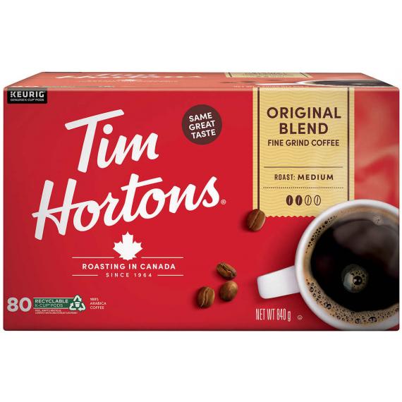 Tim Hortons Original le Mélange de Café, 72 tasses, 756 g