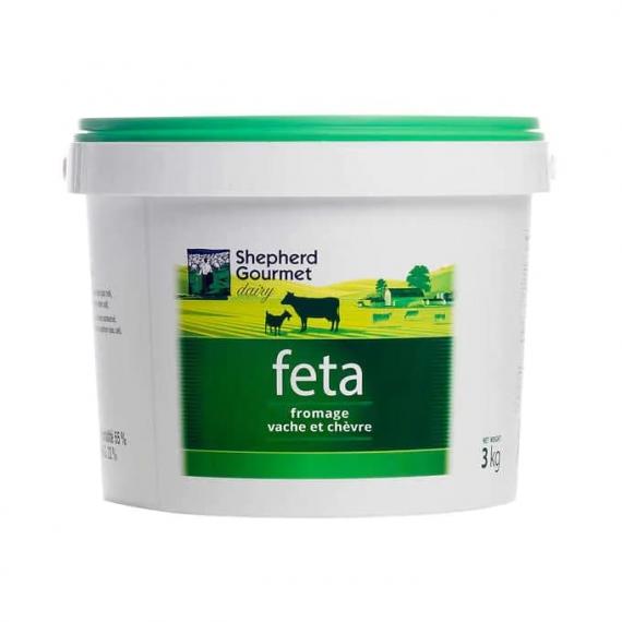 Shepherd Gourmet Dairy - Féta vache et chèvre fromage 3 kg