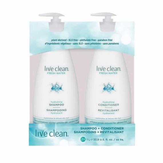 Live Clean Fresh Water - Shampooing et revitalisant