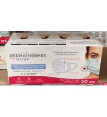 Dermathermes, Disposable Masks, 3 protective layers, 50 units