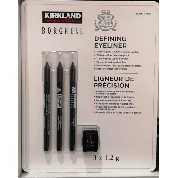 Kirkland Signature Defining Eyeliner 3 x1.2 g with Sharpener