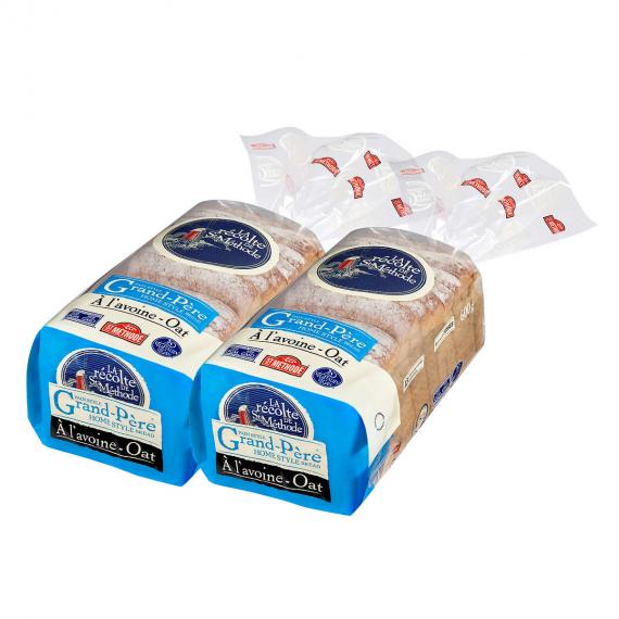 Boulangerie St-Methode Grandfather Home Style Oat Bread, 2 packs x 600 g