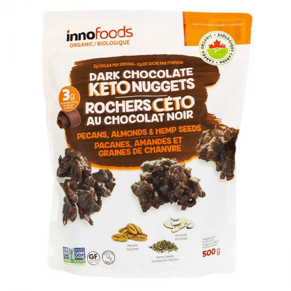 INNO Foods, Dark Chocolate Keto Nuggets 500 g - Deliver-Grocery Online