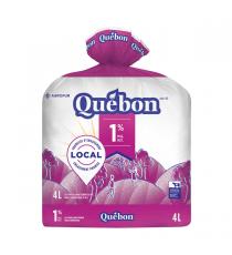 Quebon Partly Skimmed Milk 1%, 4 L