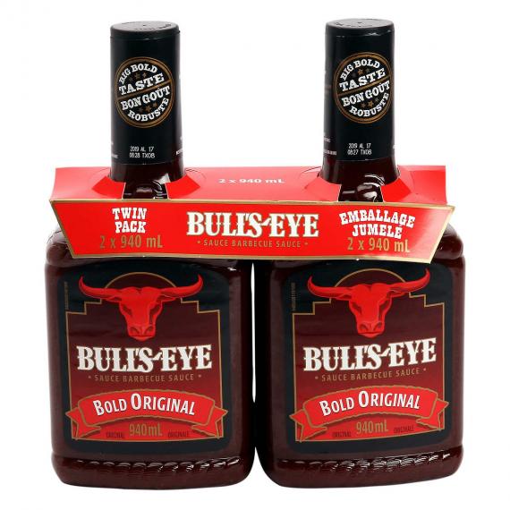 Bulls-Eye de la Sauce BARBECUE, 2 x 940 ml
