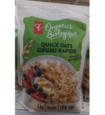 PC Organics Organic Quick Rolled Oats 1000 g