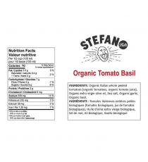 Stefano Sauce Biologique Tomate Et Basilic, 2 x 900 mL