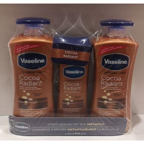 Vaseline, Cocoa Radiant 2 x 600 ml + 295 ml