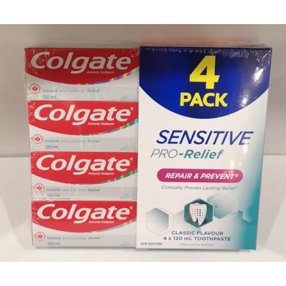 Colgate Pro-Relief, Dentifrice 4 x 120 ml