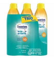 Coppertone Enfants FPS 50 - emballage trio, 3 x 222 mL
