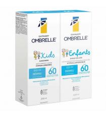 Garnier Ombrelle Lotion solaire protectrice pour peaux mouillés FPS 60, 2 x 200 mL