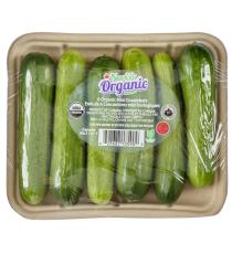 Organic mini cucumber, 6 units, 342 g