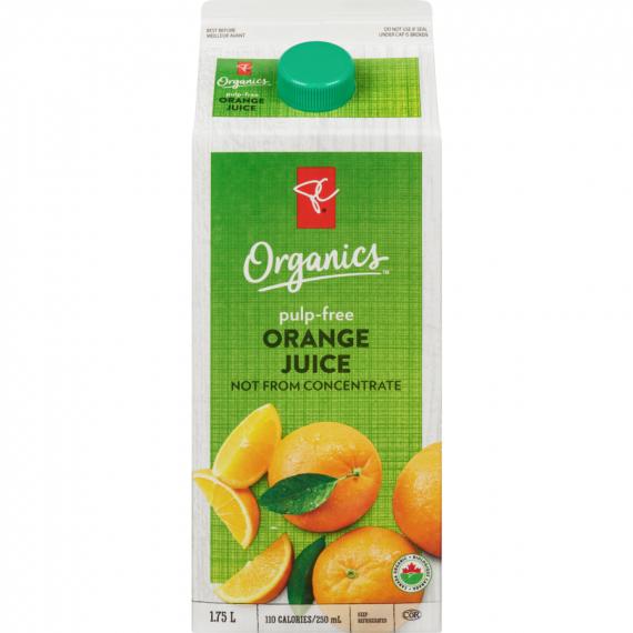 100% Florida orange juice with pulp