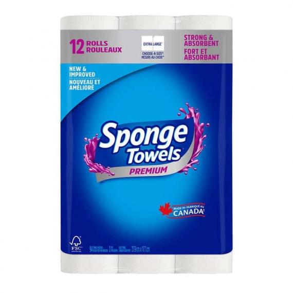 Sponge Towels Premium – Essuie-Tout Paquet de 12