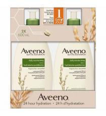 Aveeno - Lotion hydratante quotidienne 600 ml, Paquet de 2