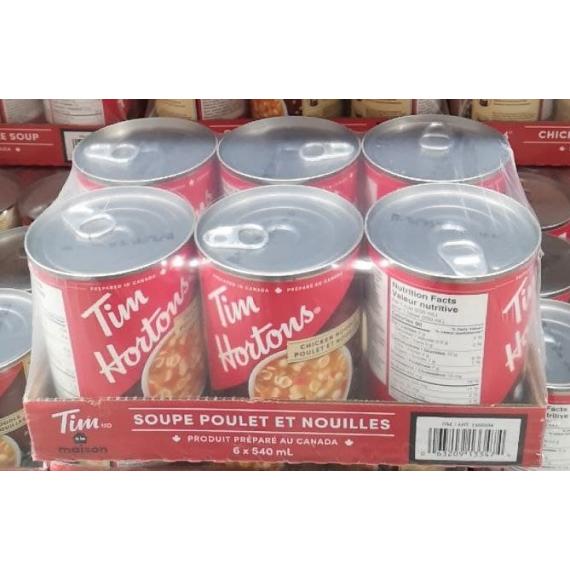 Tim Hortons, Poulet et Nouilles, 6 x 540 ml