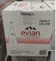 Evian - Eau de source naturelle 12 × 750 ml (bouteille en verre)