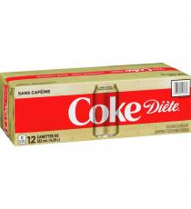 COCA-COLA Coke Diète Sans Caféine 12 x 355 ml