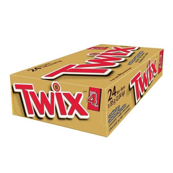 Twix King Size Cookie Chocolate Bars, 24 × 85 g