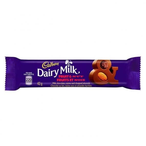 Cadbury Dairy Milk Fruit and Nut Chocolate Bars, 24 × 42 g