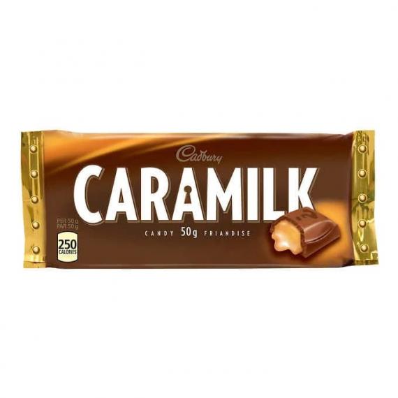 Cadbury Caramilk Chocolate Bars, 48 × 50 g