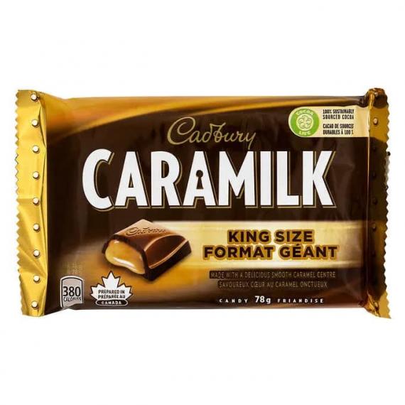 Cadbury Caramilk Chocolate Bars King Size, 24 × 78 g