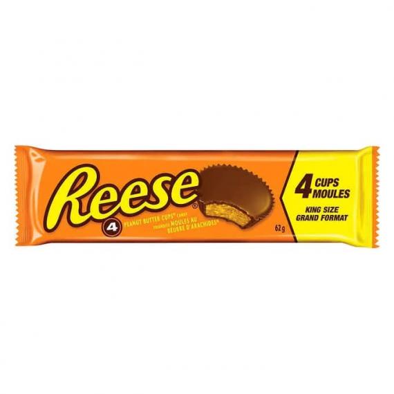 Reese King Size Peanut Butter Cups, 24 × 62 g