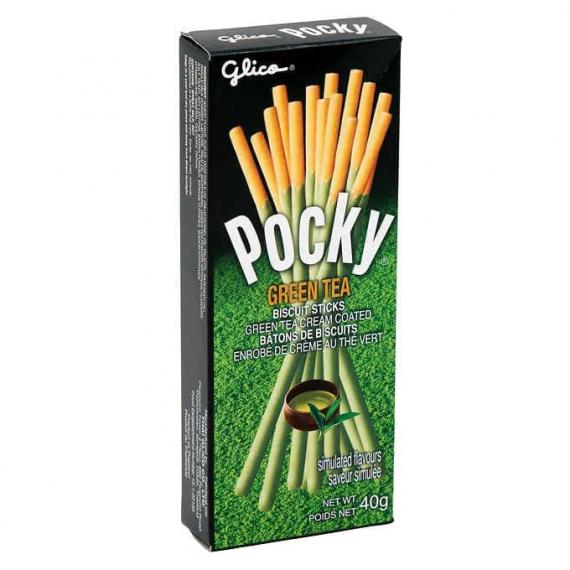 Glico Pocky Matcha Green Tea, 10 × 40 g