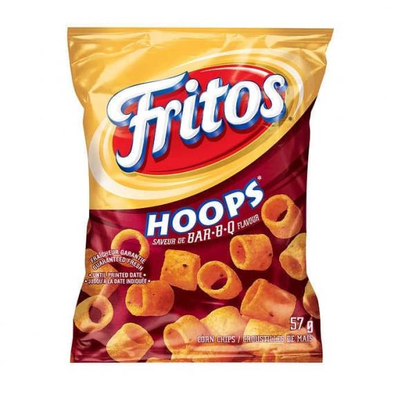 Fritos Hoops Bar-B-Q Corn Chips, 40 × 57 g