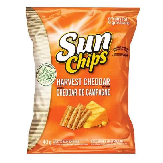 Sun Chips Harvest Cheddar Chips, 40 × 40 g