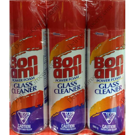 BON AMI Glass Cleaner Power Foam, 3 packs x 560 g DeliverGrocery