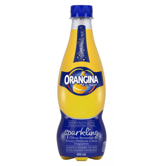 Orangina Sparkling Citrus Beverage, 12-count