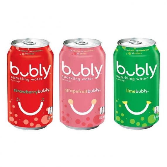 Bubly Sparkling Water Beverage Variety Pack, 24 × 355 mL