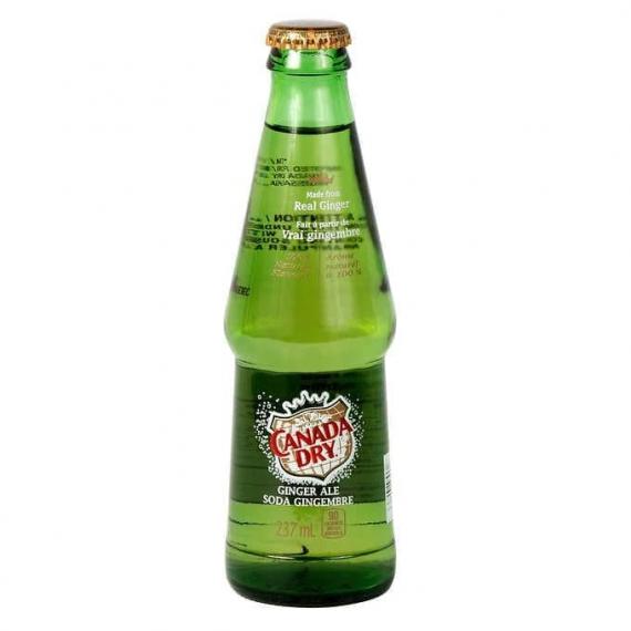 Canada Dry Ginger Ale Glass Bottles, 24 × 237 mL