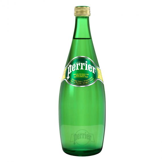 Perrier Carbonated Natural Spring Water, 12 × 750 mL