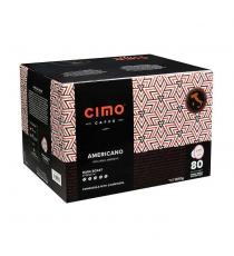 Cimo Americano Single-Serve Dark Roast Coffee Cups, Pack of 80