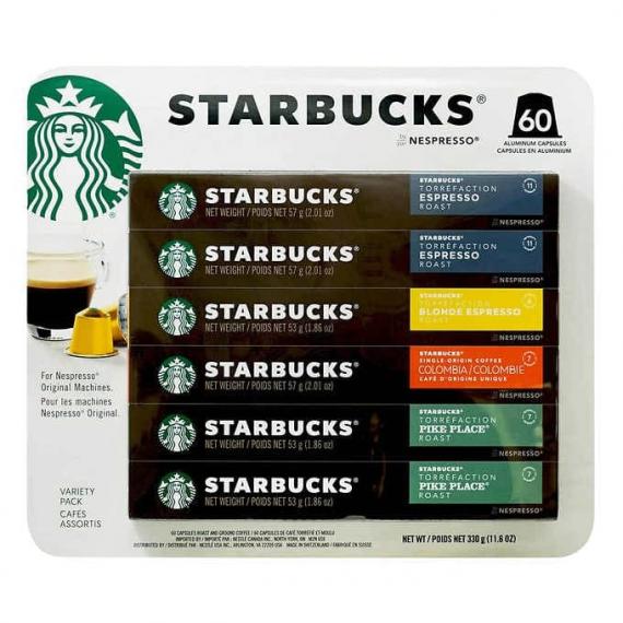 Starbucks by Nespresso Single Serve, 60-count