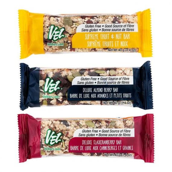 VEL Bars Variety Pack, 15 × 40 g