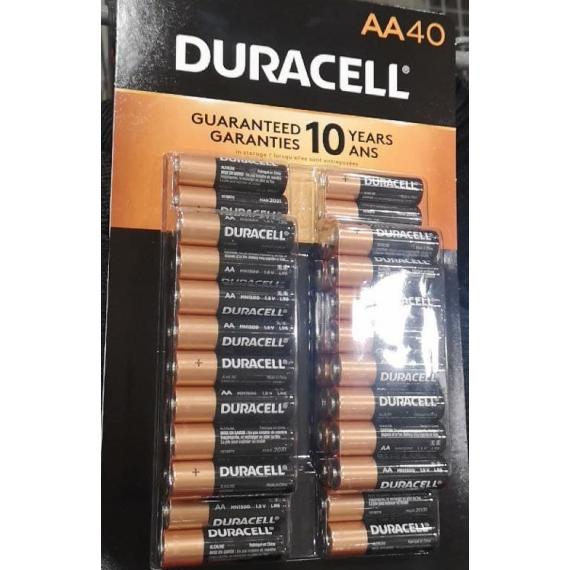 Duracell "AA" Batteries Pack Of 40