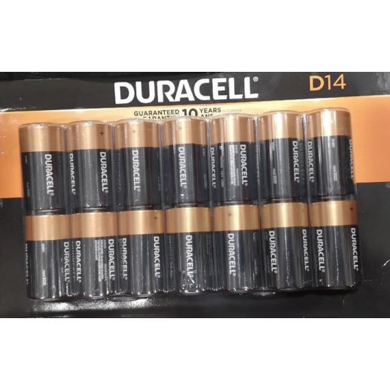 Duracell D Alkaline Batteries, 14-count